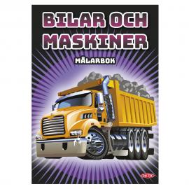 Bilar och Maskiner Målarbok