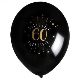 Ballonger 60 År Birthday Party Guld