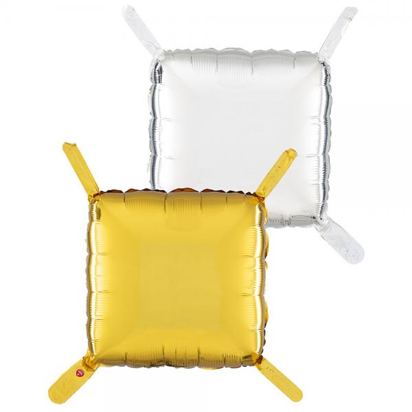 Kuddballonger Guld/Silver 4-pack