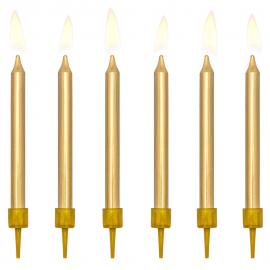 Tårtljus Guld Metallic