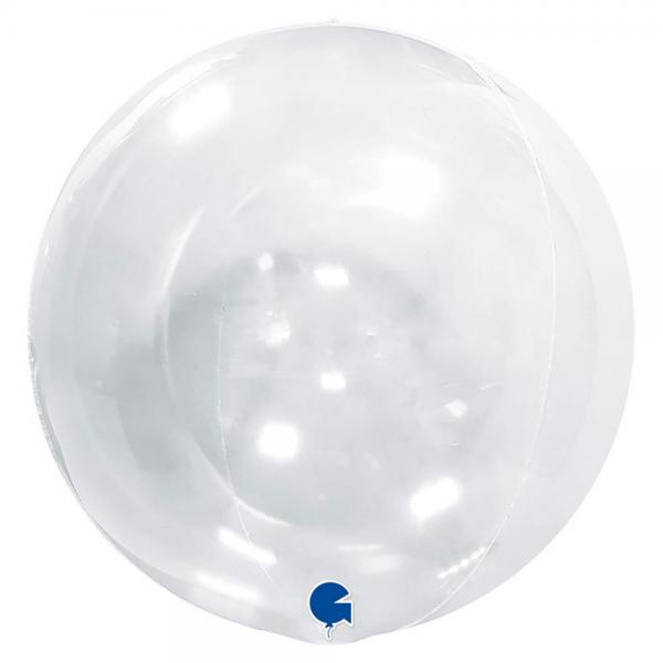Stor Globe Folieballong Transparent