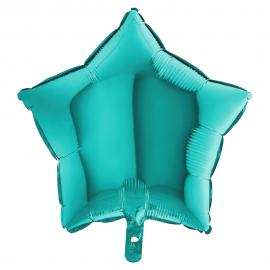 Folieballong Stjärna Tiffany Blå
