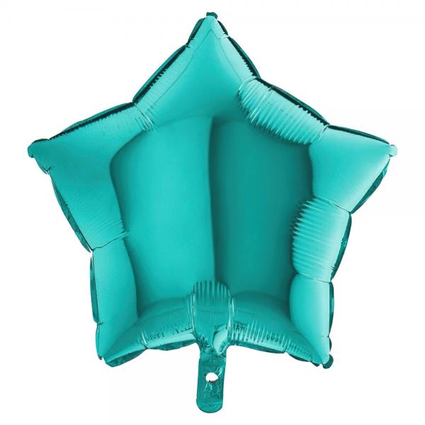 Folieballong Stjrna Tiffany Bl