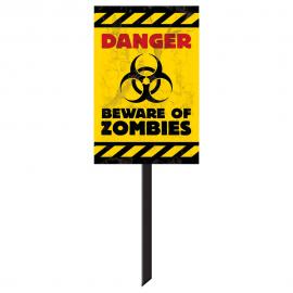Varningsskylt Beware Of Zombies