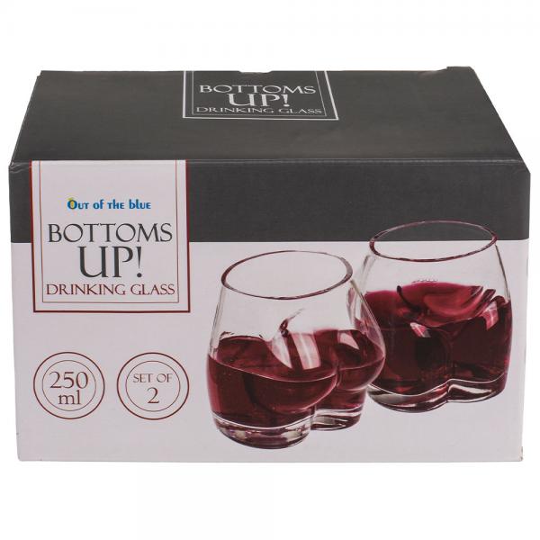 Bottoms Up Drinkglas 2-Pack