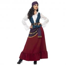 Buccaneer Beauty Maskeraddräkt Deluxe Medium