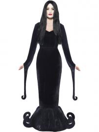 Morticia Addams Klänning Maskeraddräkt Medium