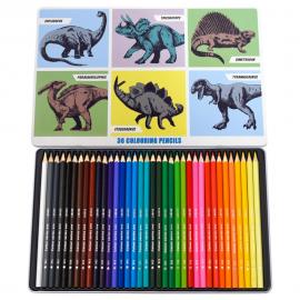 Färgpennor Dinosaurier 36-pack