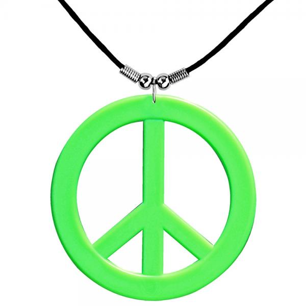 Neon Grn Hippie Halsband