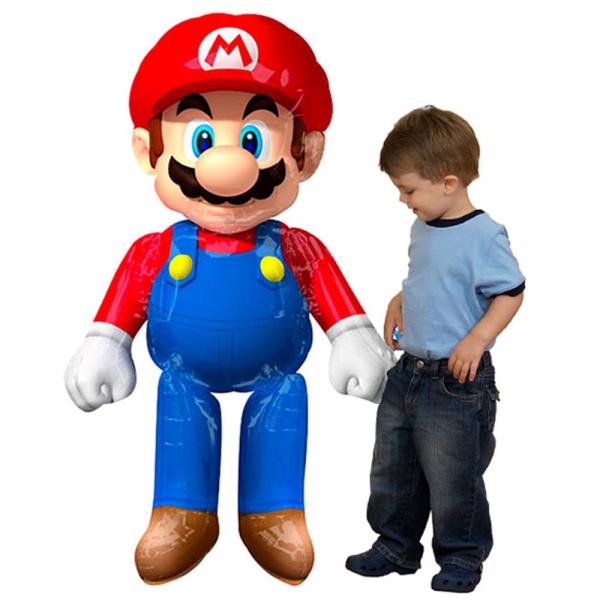 Gigantisk Airwalker Super Mario Folieballong