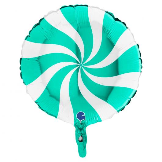 Folieballong Swirly Tiffany & Vit