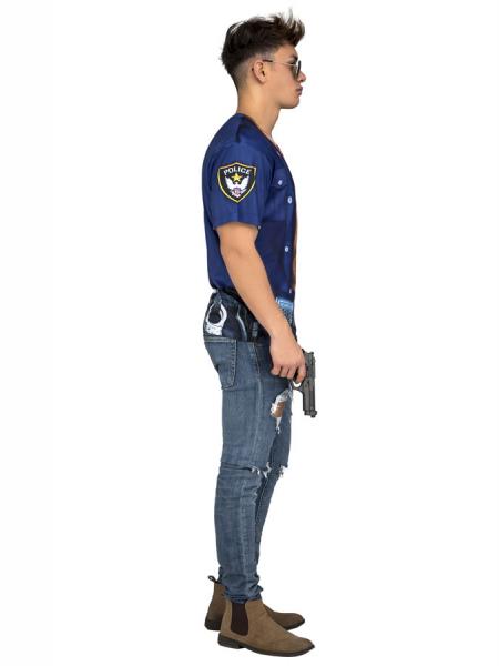 Muscular Policeman Fotorealistisk T-Shirt