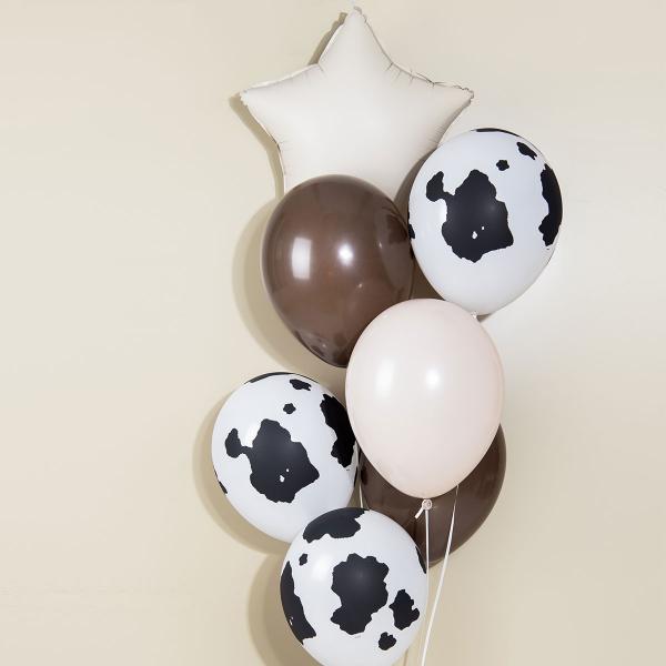 Folieballong Stjrna Creamy Latte Matt