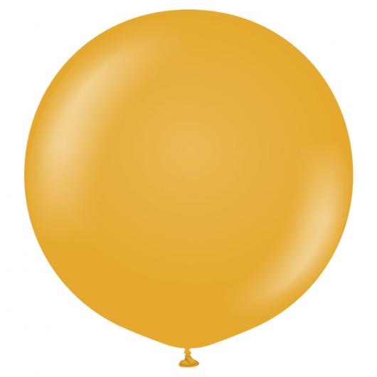 Senapsgula Gigantiska Latexballonger Mustard 2-pack