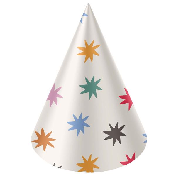 Partyhattar med Stjrnor 6-pack