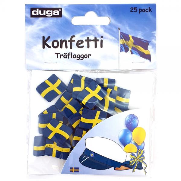 Konfetti Sverigeflaggor