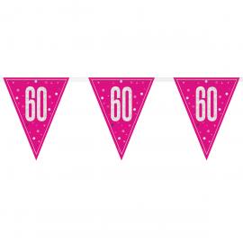 Flaggirlang 60 År Rosa & Silver