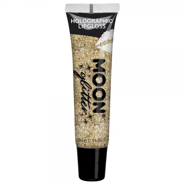Moon Glitter Holografiskt Glitter Lppglans Guld