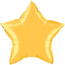 Folieballong Stjärna Guld