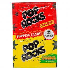 Pop Rocks Poppande Godis Jordgubb & Banan 2-pack