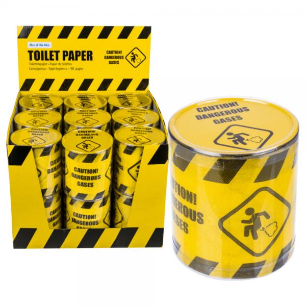 Toalettpapper Caution Dangerous Gases