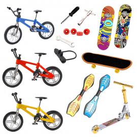 Finger Kickbike Cykel & Skateboard Set