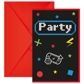 Inbjudningskort Gaming Party