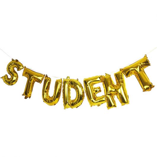 Student Folieballonger Guld