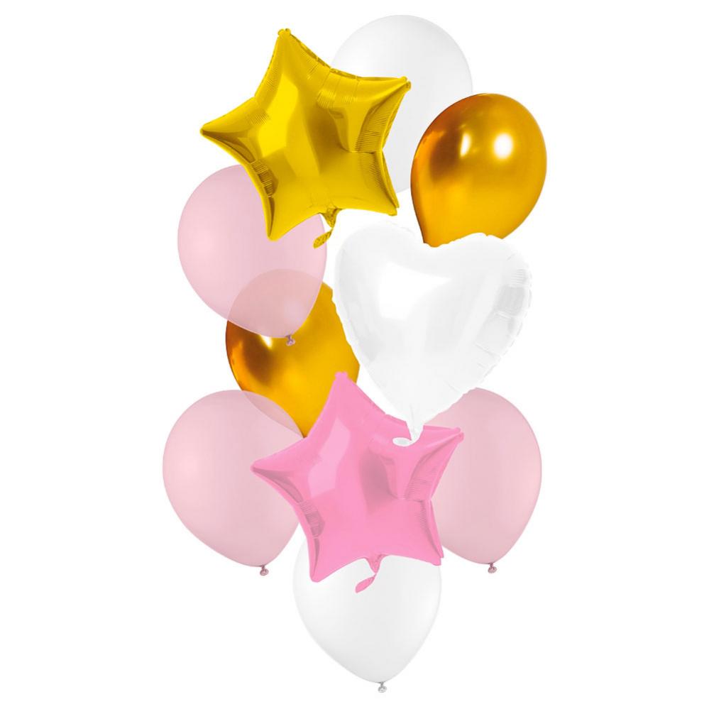 Ballongbukett med helium HB rosa main image 1