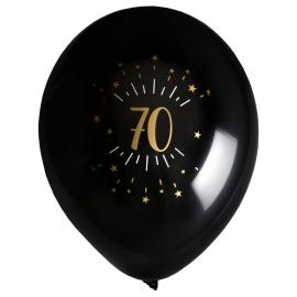 Ballonger 70 År Birthday Party Guld