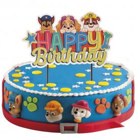 Paw Patrol Happy Birthday Tårtdekoration