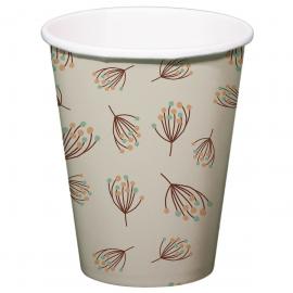 Pappersmuggar Blomning Beige 8-pack