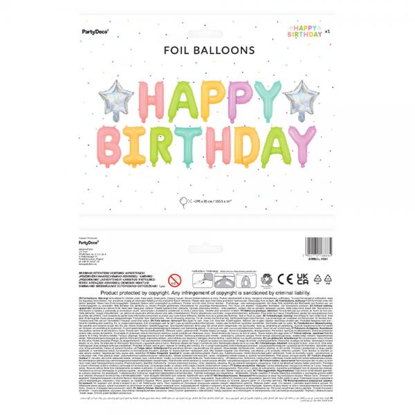 Happy Birthday Bokstavsballonger