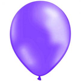 Metallic Ballonger Lila 25-pack