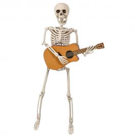 Rörligt Skelett med Gitarr