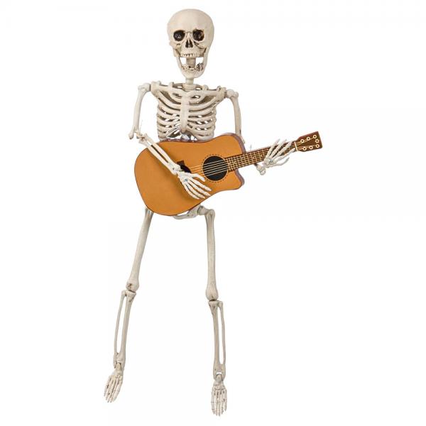 Rrligt Skelett med Gitarr