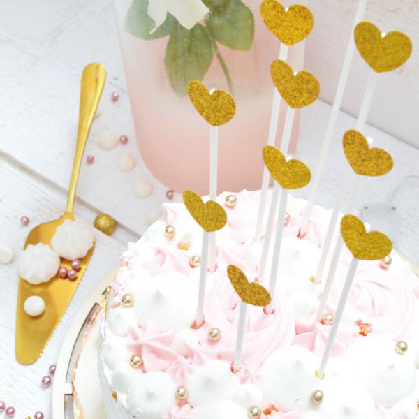 Cake Toppers Guldhjrtan