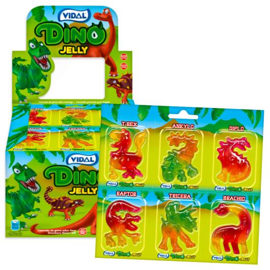 Dino Jelly Gelegodis 6-pack