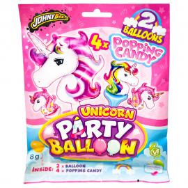 Unicorn Poppande Godis och Ballonger