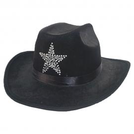 Cowboyhatt med Sheriffstjärna