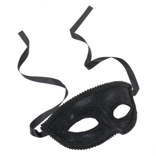 Svart gonmask med Band