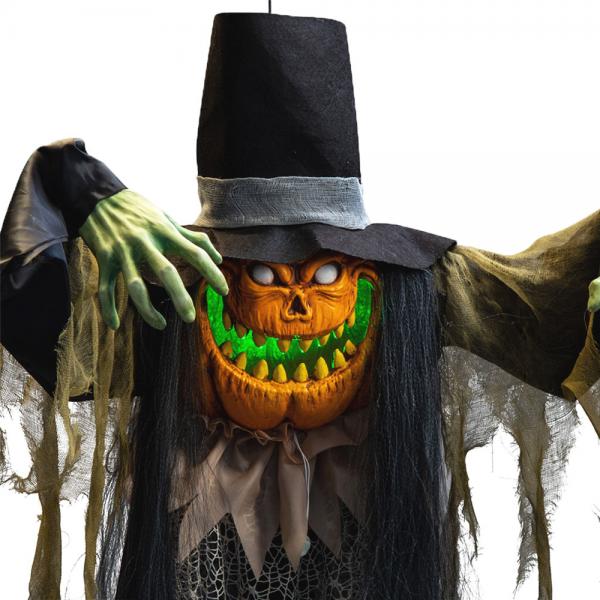 Hngande Pumpa Monster med Ljus Stor