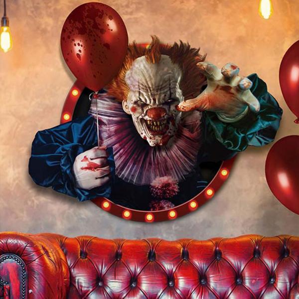 Sjlvhftande Vggdekoration Clown