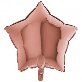 Folieballong Stjärna Roséguld