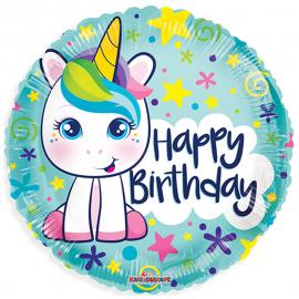 Happy Birthday Unicorn Folieballong