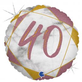 Holografisk 40 Års Folieballong