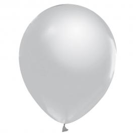 Latexballonger Metallic Silver