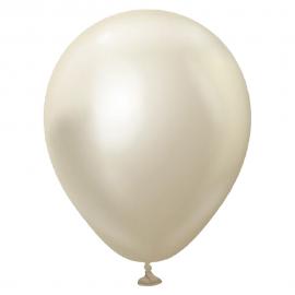 Guldiga Chrome Ballonger White Gold 25-pack