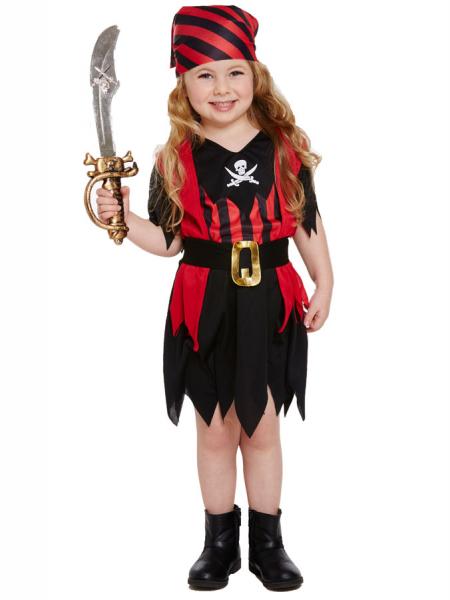 Pirat Flicka Maskeraddrkt Barn