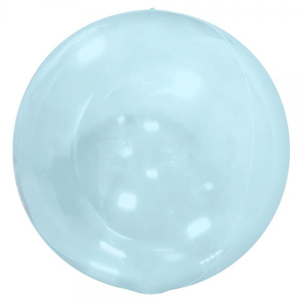Stor Globe Folieballong Transparent Bl